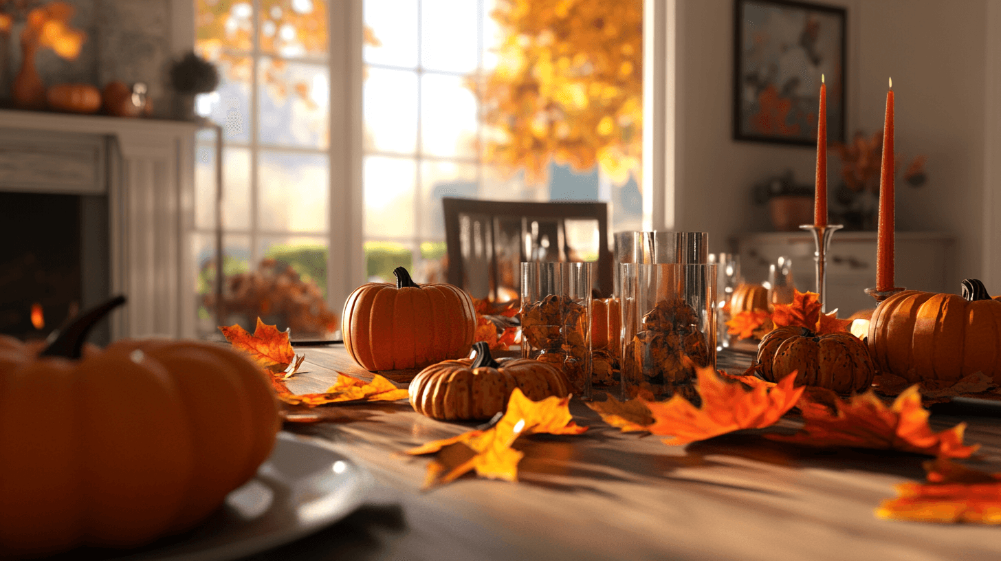 Decorazioni stagionali per la tavola per le festività
