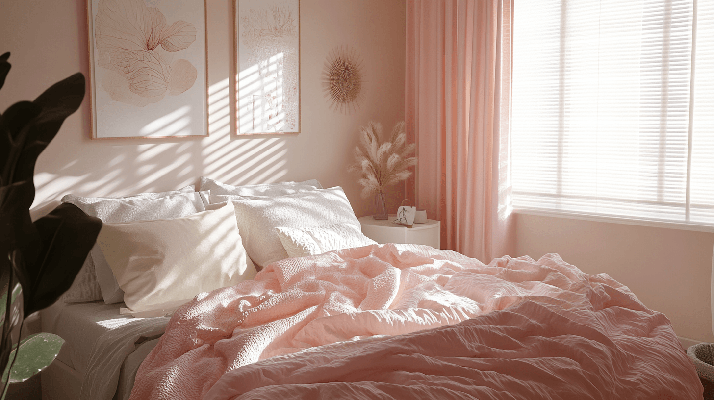 Tonalità di rosa nella camera da letto: Delicate e rilassanti