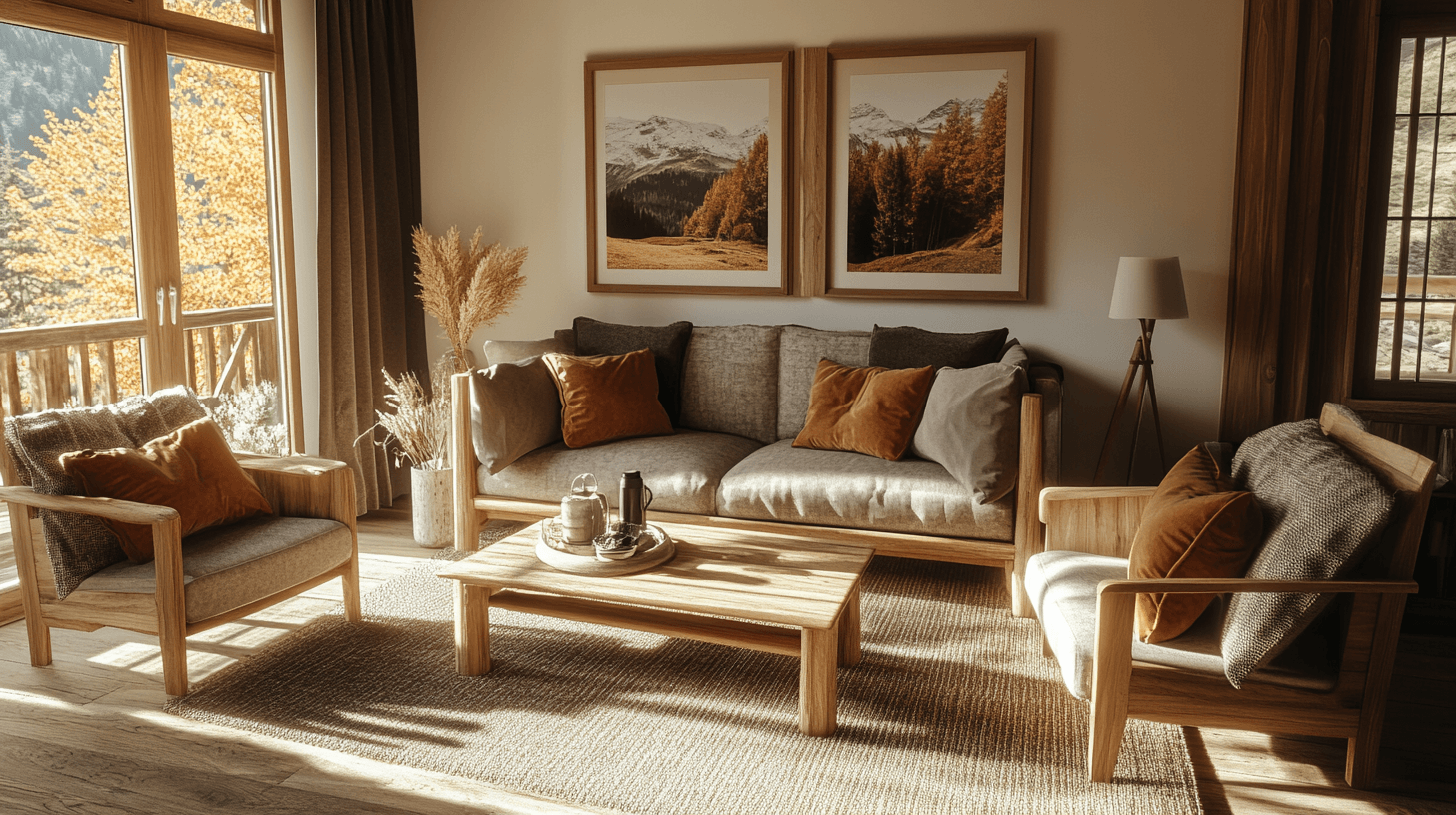 Progettazione dei colori in stile chalet: Toni terrosi e sfumature calde