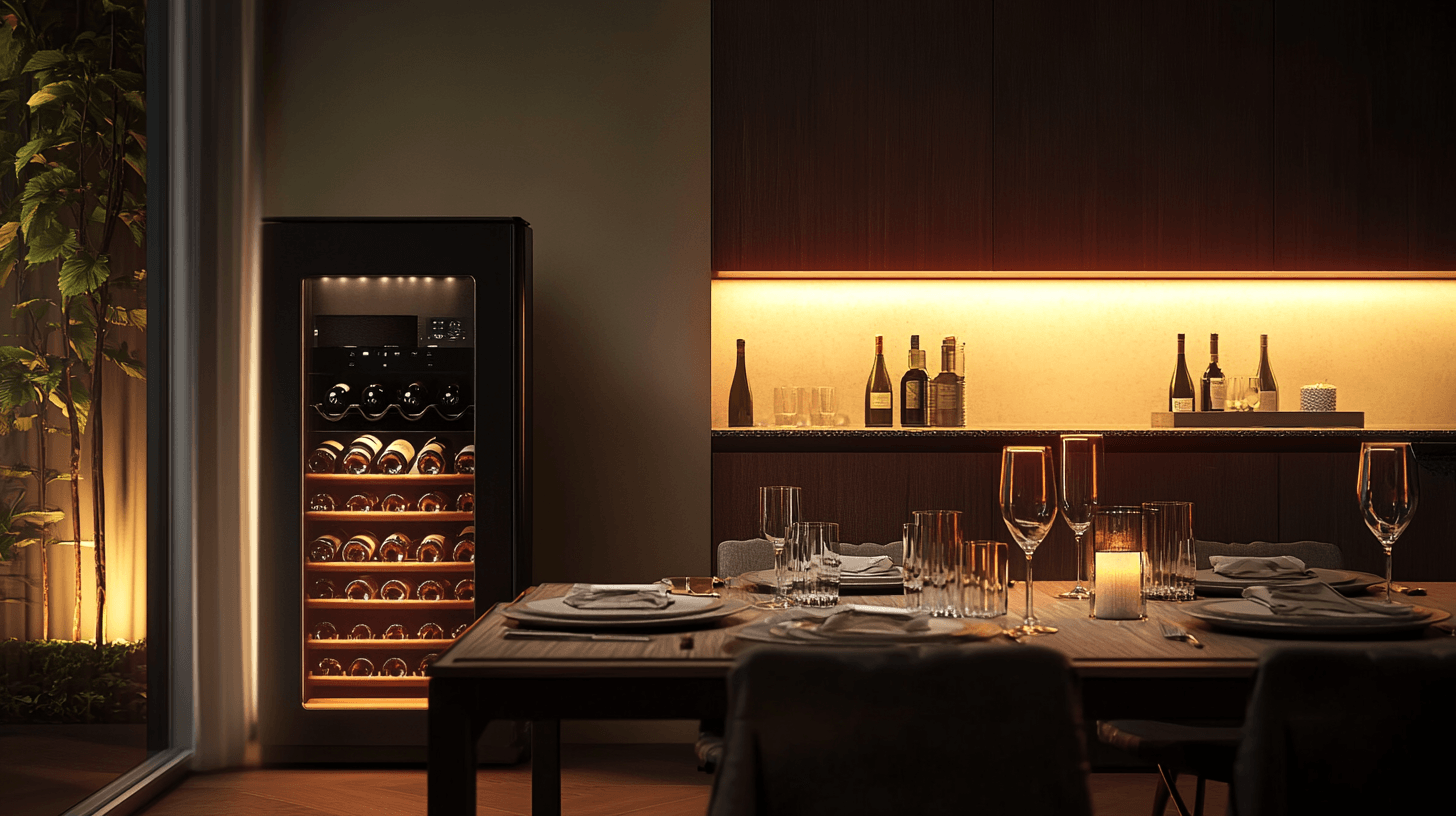 Sala da pranzo con cantinetta: unire funzionalità e lusso