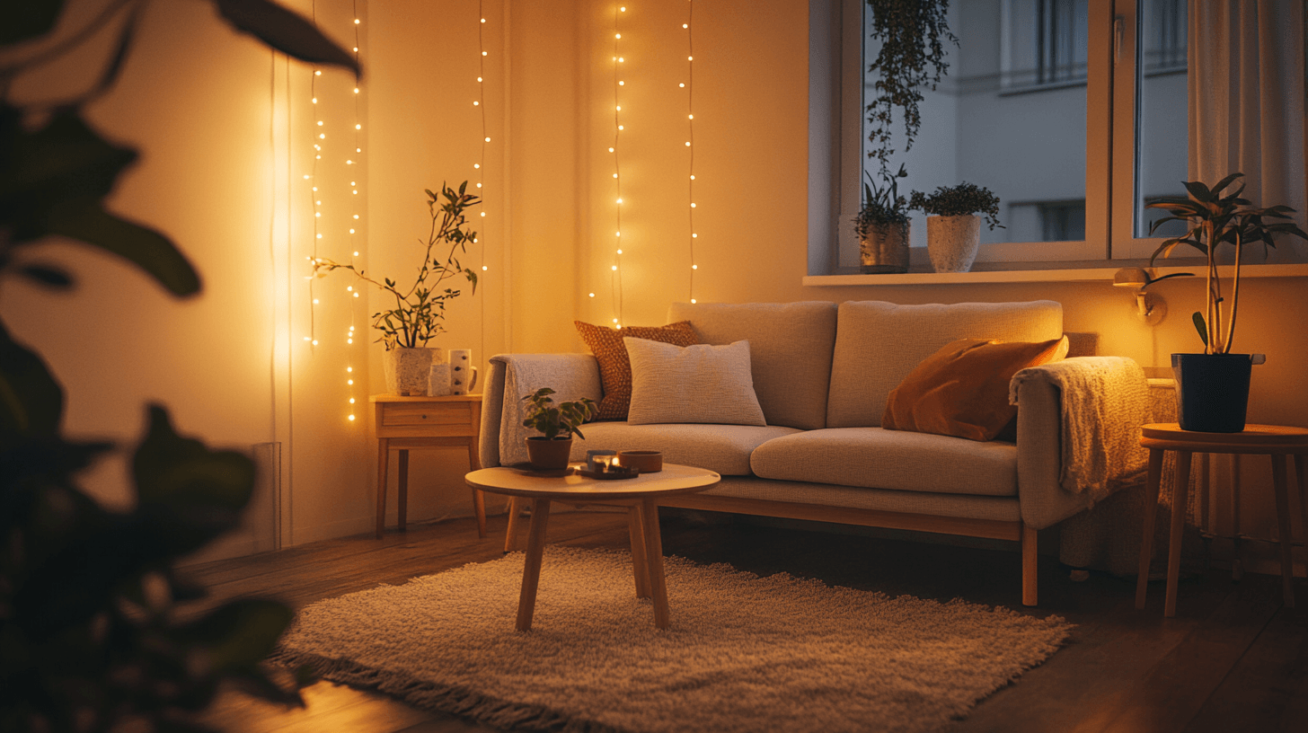 Soggiorno in stile Hygge: Minimalismo incontra il comfort