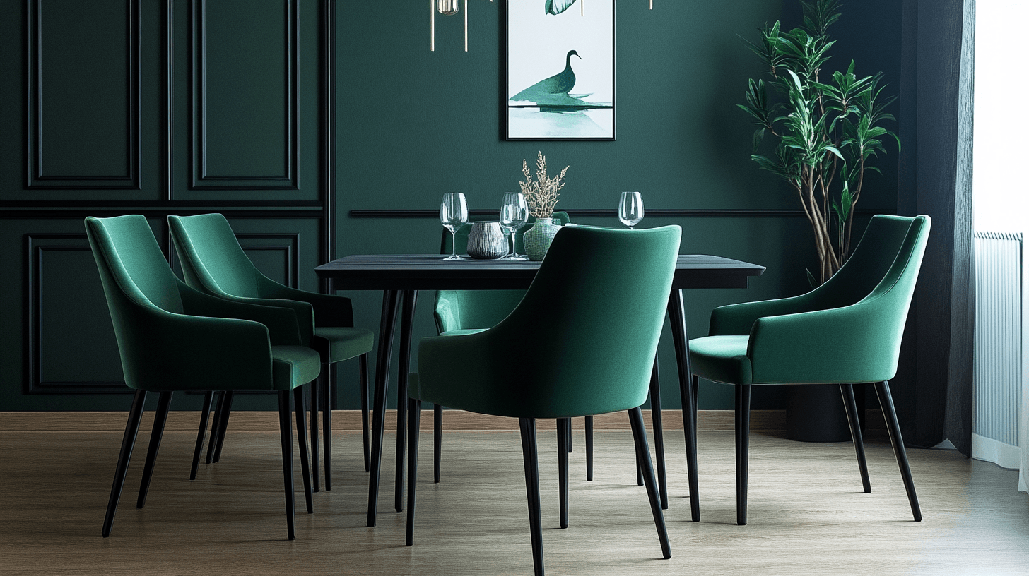 Mobili in verde scuro: Aggiungere accenti eleganti