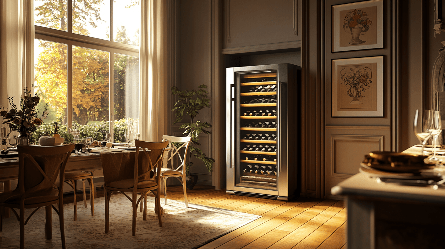 Il posizionamento corretto del frigorifero per il vino nella sala da pranzo