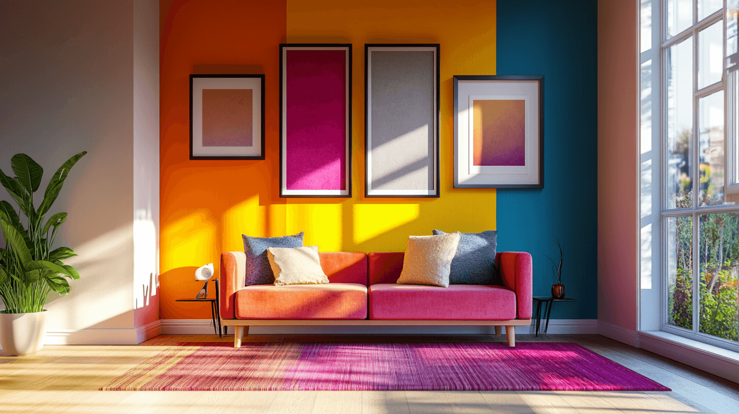 Decorazione murale per accenti di colore