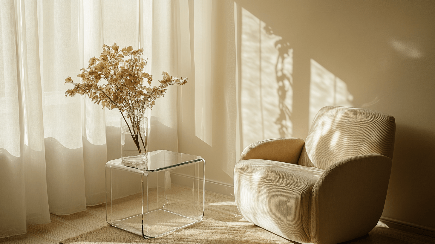 Integrazione elegante di tavoli in vetro nella tua casa
