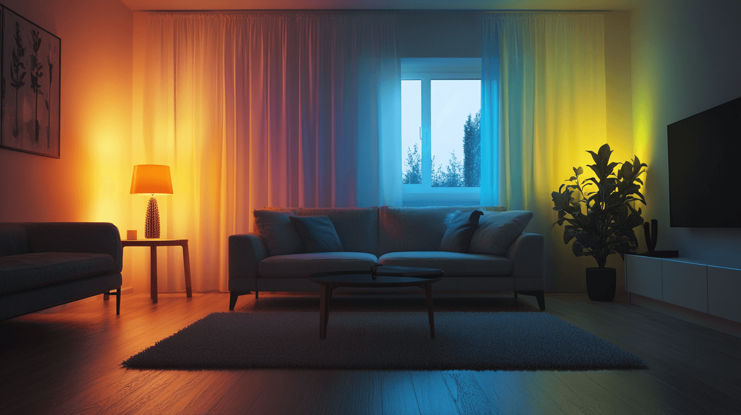 Colori della luce e il loro significato per l'effetto della stanza