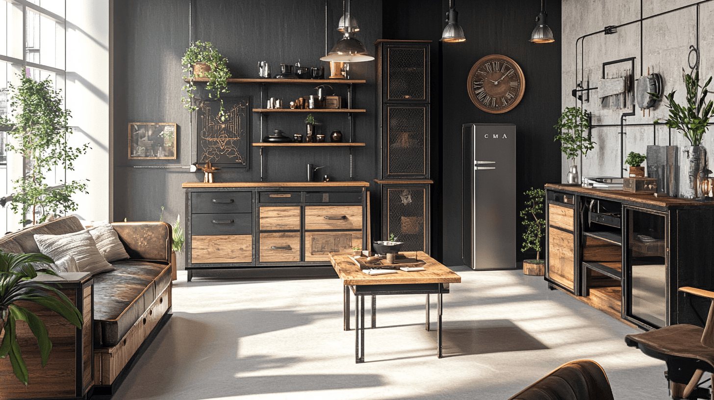 Combinare stili abitativi: Urban Industrial incontra altre tendenze