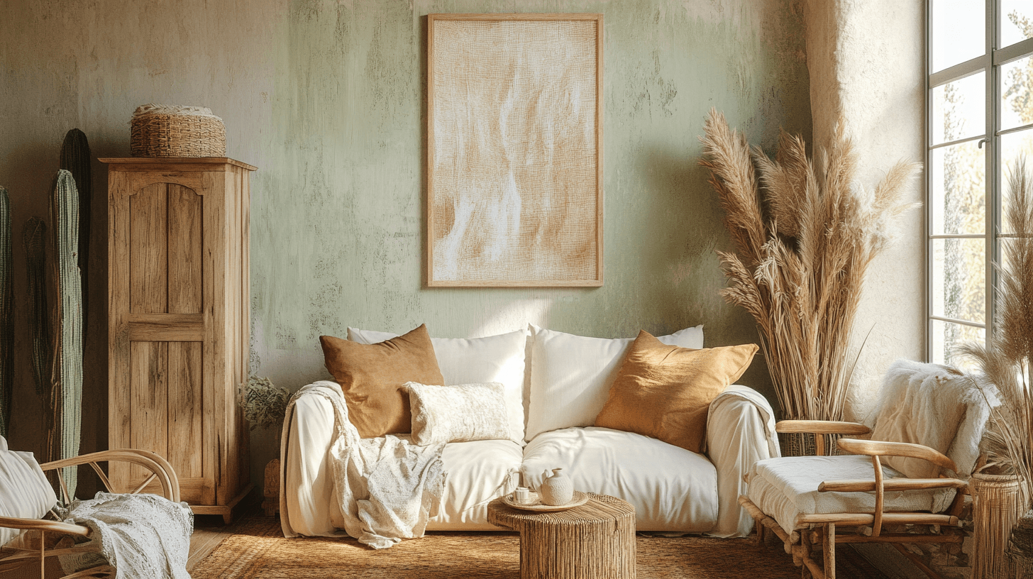 Colori e materiali in stile Boho: Naturale e vivace