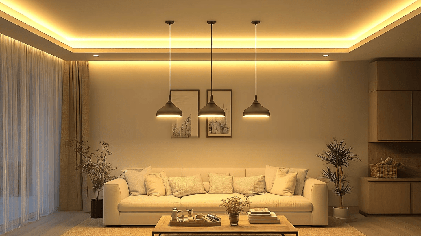 Lampade a sospensione nel soggiorno: creare accenti e atmosfera