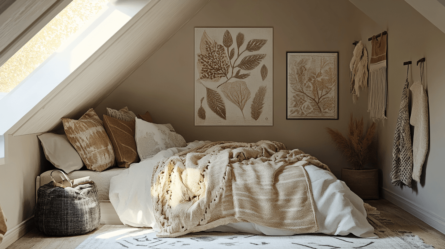 Consigli per la decorazione di camere da letto con soffitti inclinati