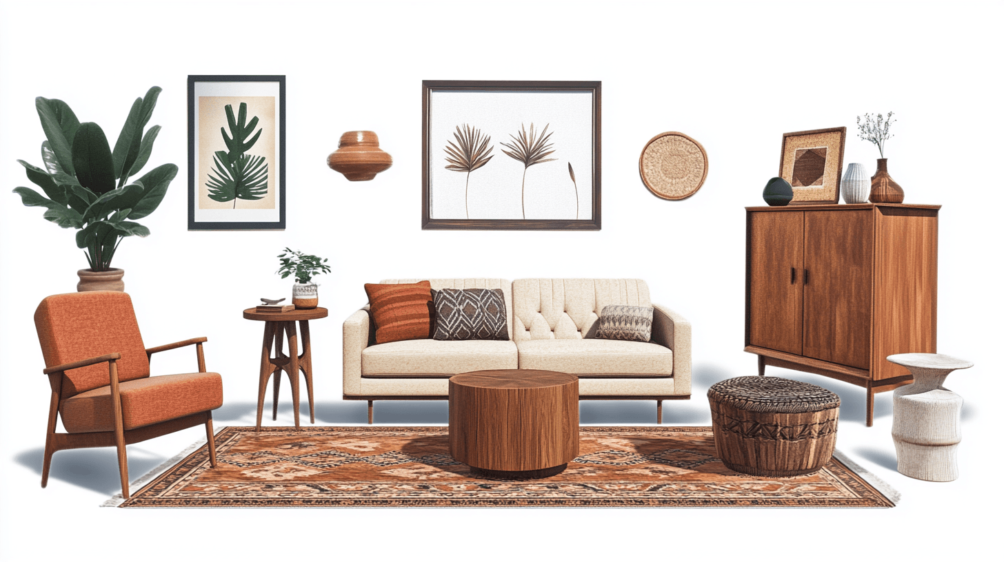 Mobili in stile Boho-Mid-Century