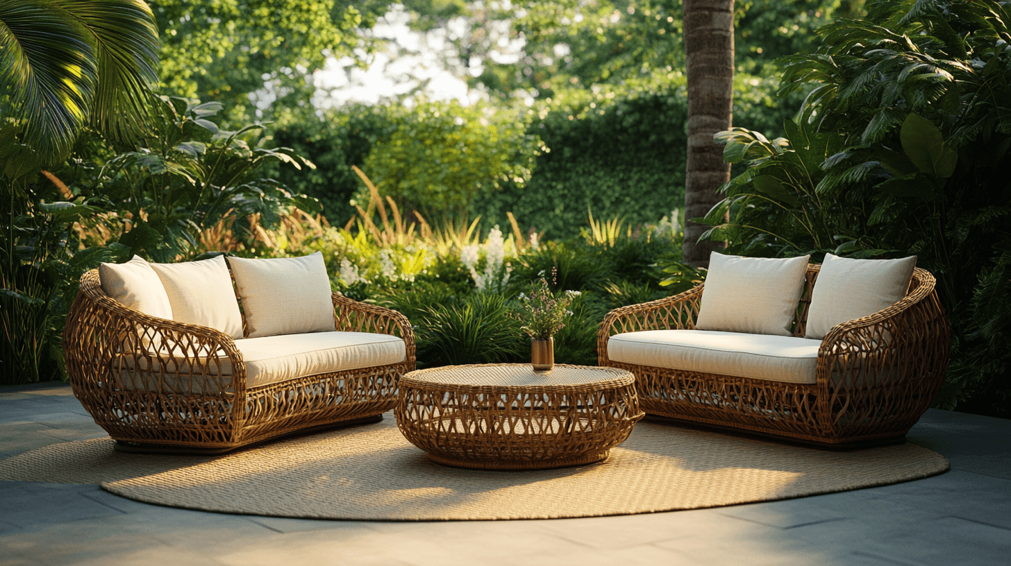 Mobili da giardino in rattan: Leggeri, robusti e senza tempo