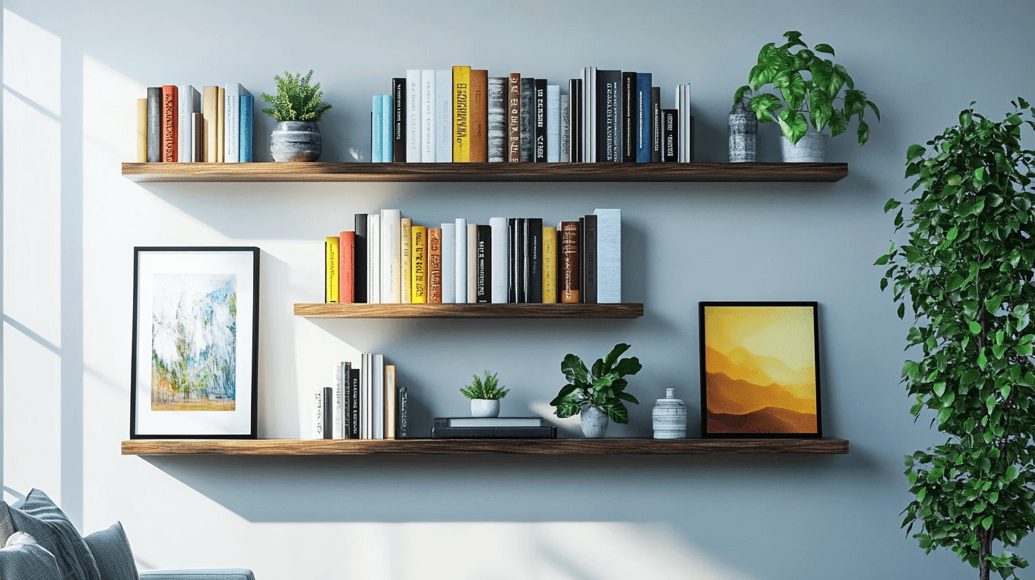Mensole a muro come elementi decorativi: funzionalità incontra lo stile