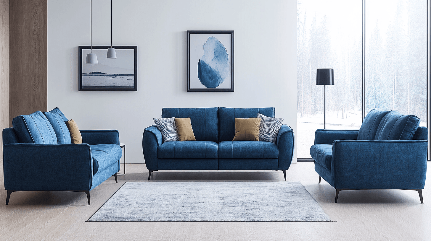 Mobili blu marino: eleganti punti focali nella stanza