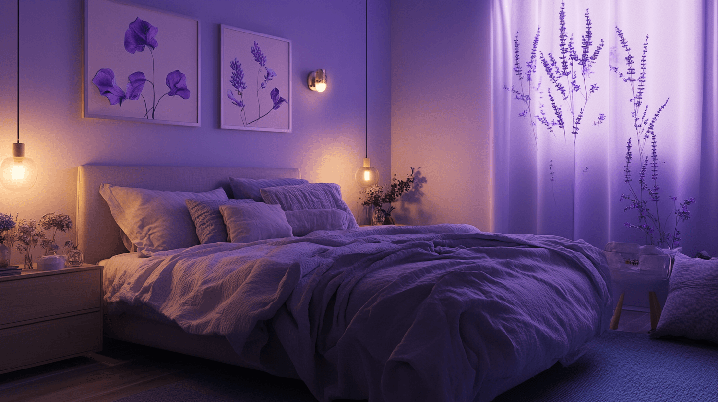 Lavanda in camera da letto: calma e relax attraverso colori delicati