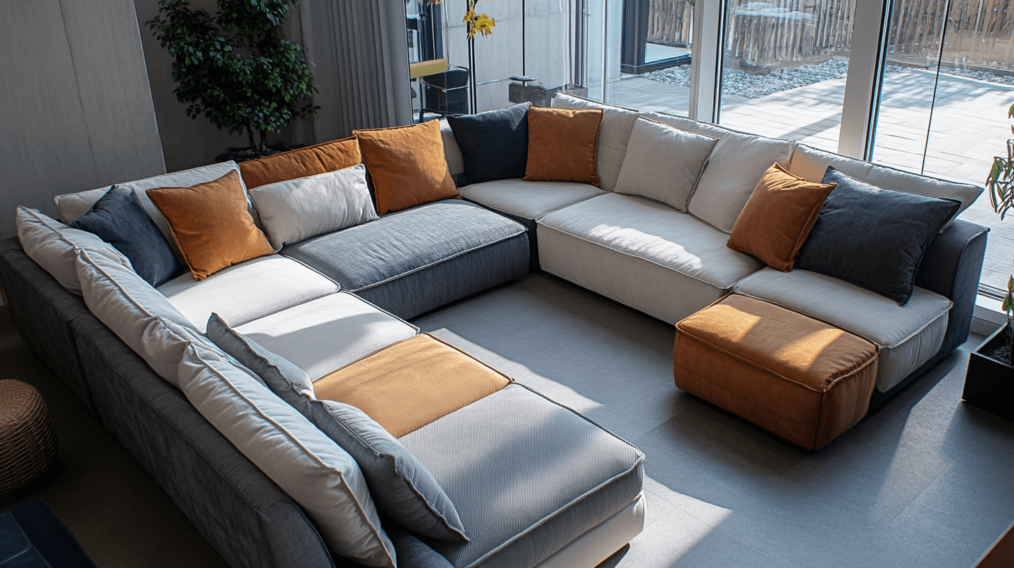 Diversi design di divani ad angolo