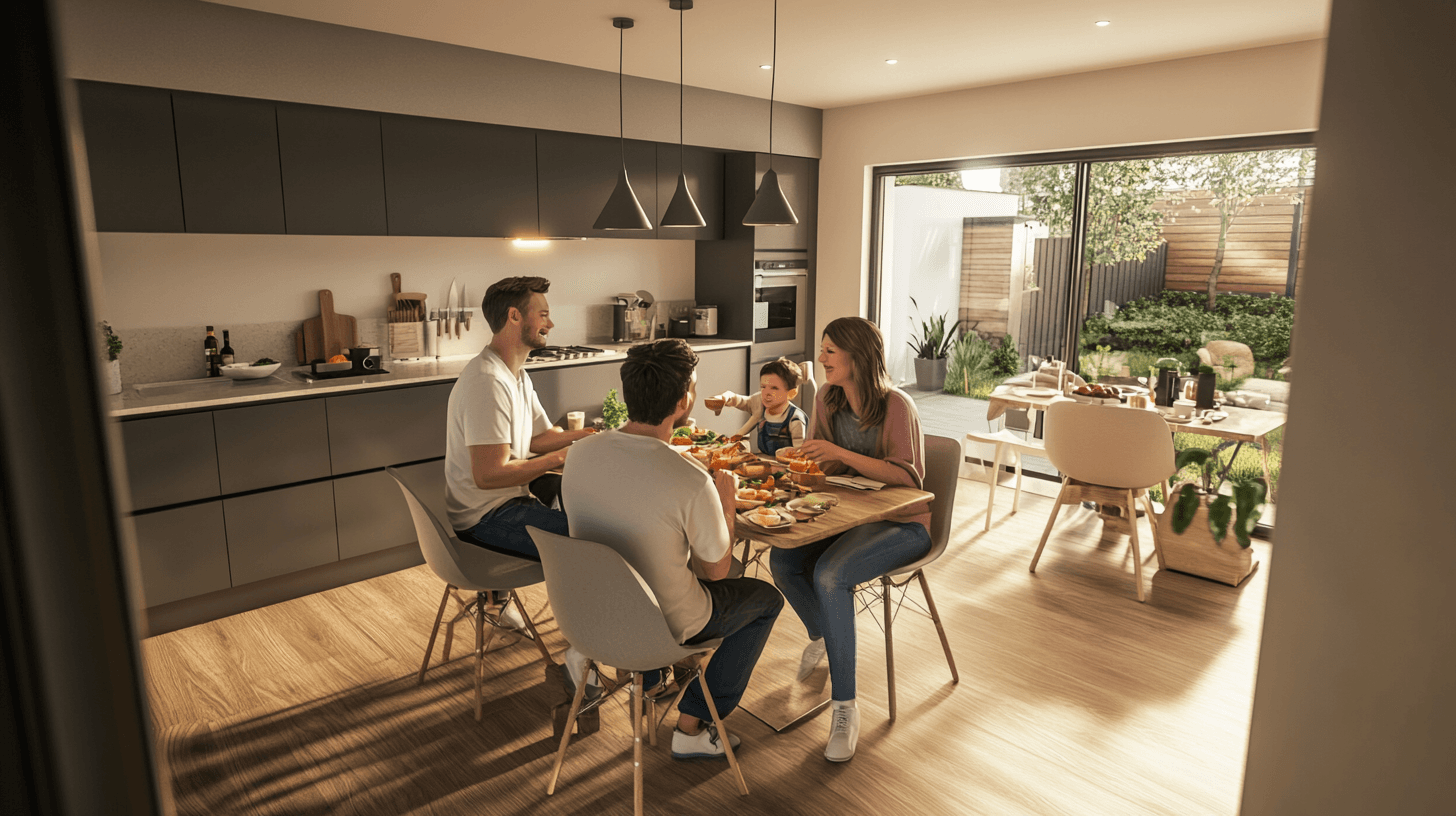 Vantaggi di una sala da pranzo con cucina a vista