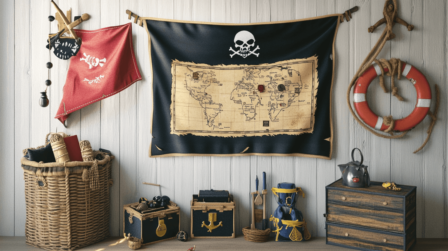 Decorazioni e accessori per l'avventura dei pirati