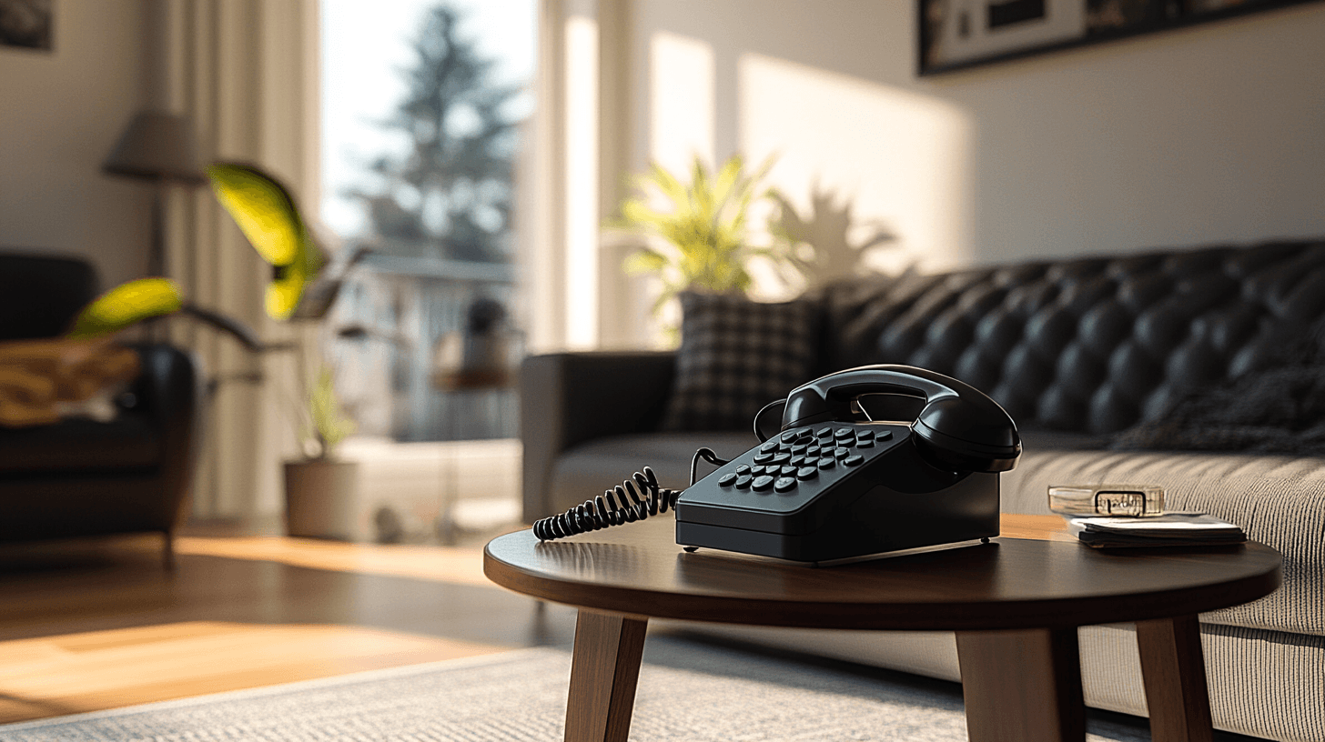 Diversi stili di tavolini per telefono