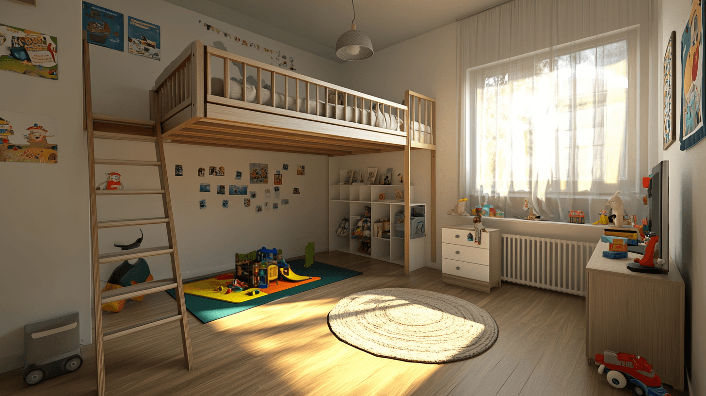 Vantaggi di un letto a soppalco nella cameretta dei bambini