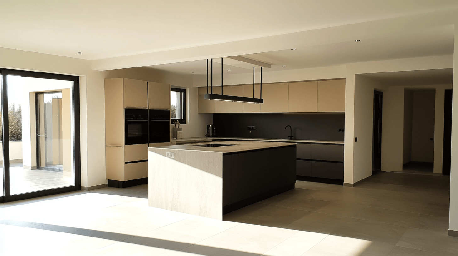 Cucina abitabile con isola: Cucina moderna e funzionale