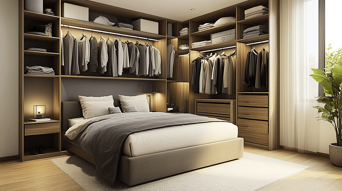 Camera da letto con cabina armadio: Più spazio per abbigliamento e accessori