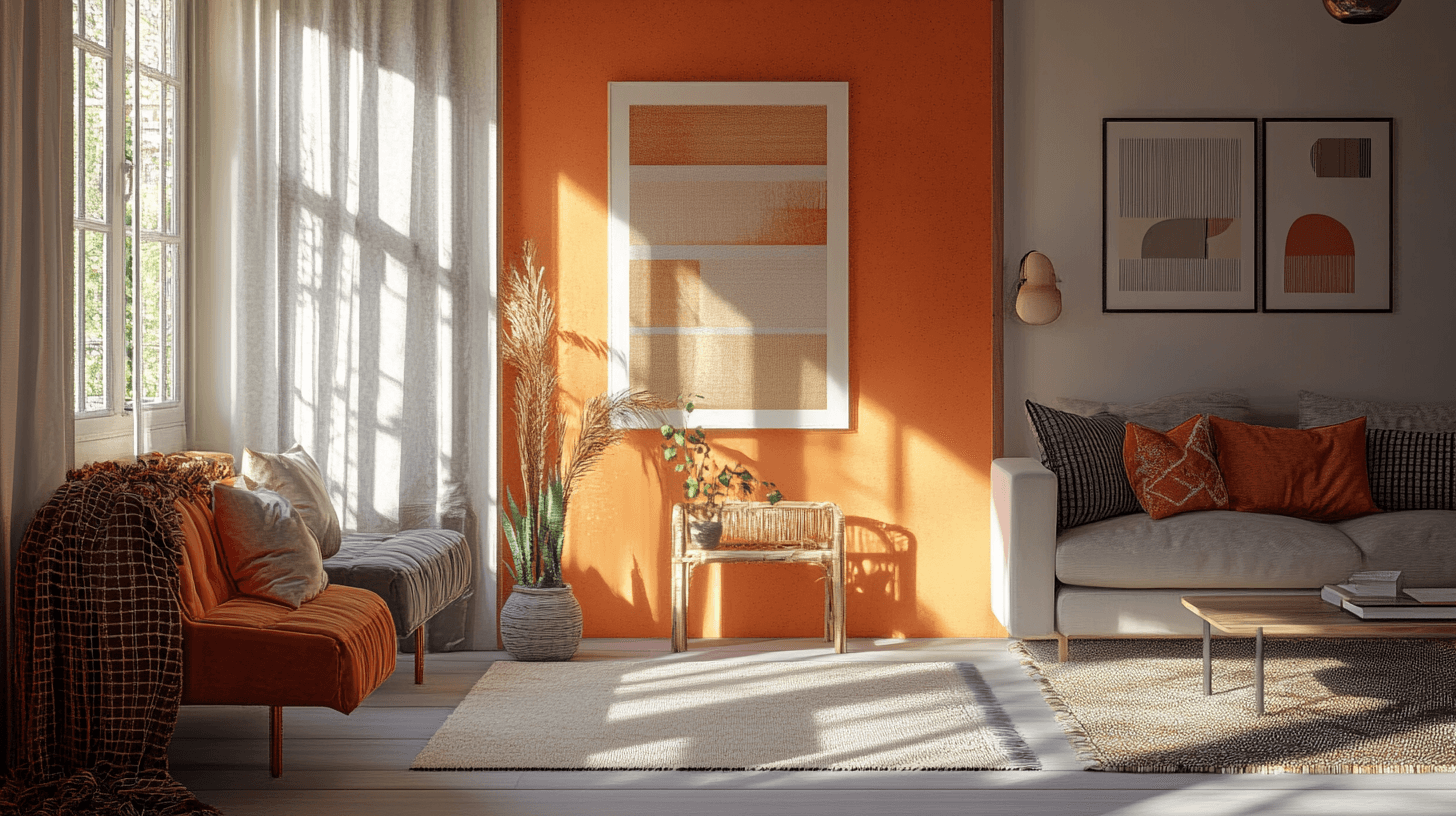 Stili abitativi da combinare con l'arancione