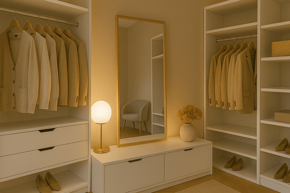 Con luce, specchi e decorazioni per un'oasi di benessere elegante