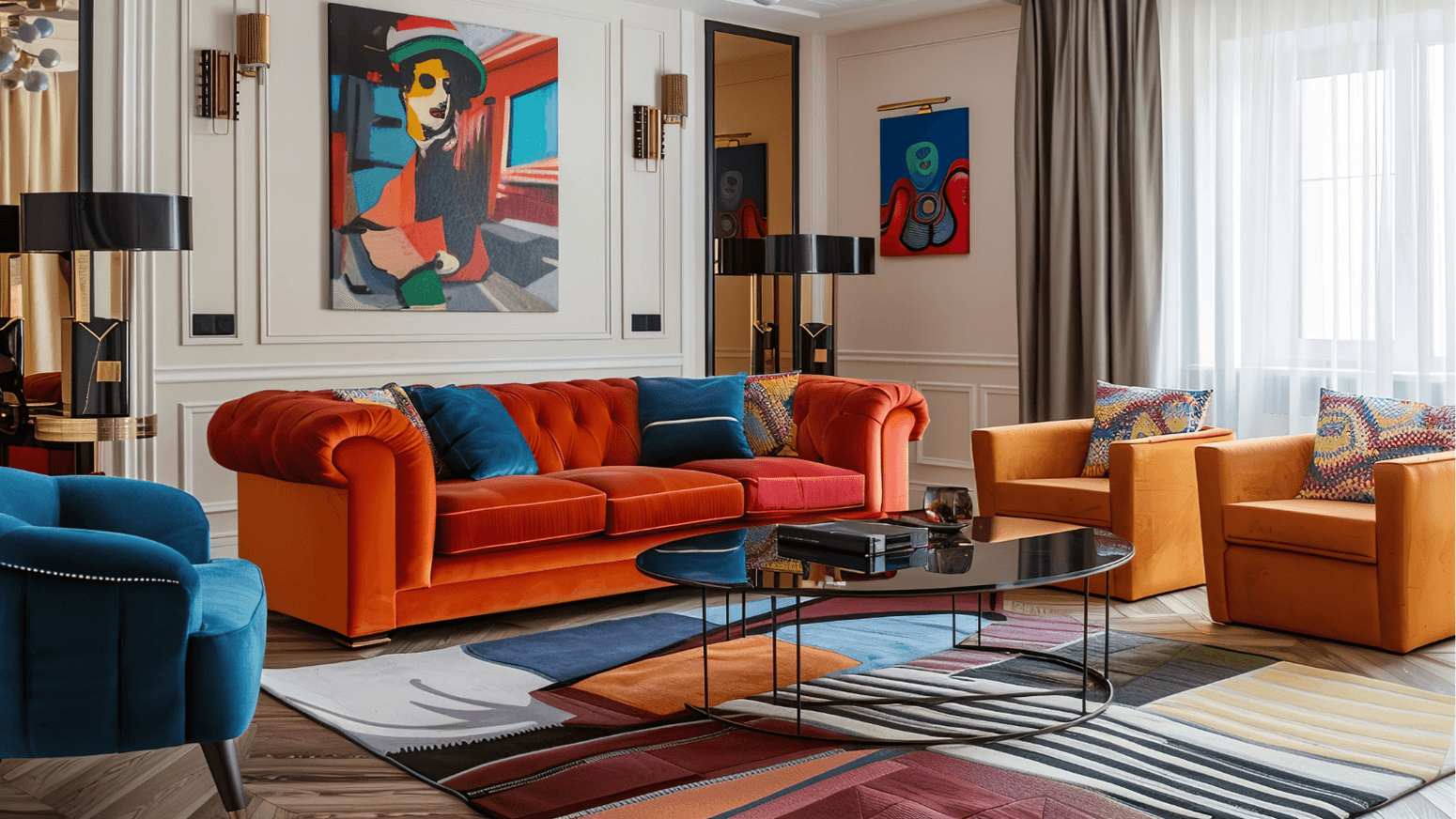 Stili abitativi che completano perfettamente il Dopamine Decor