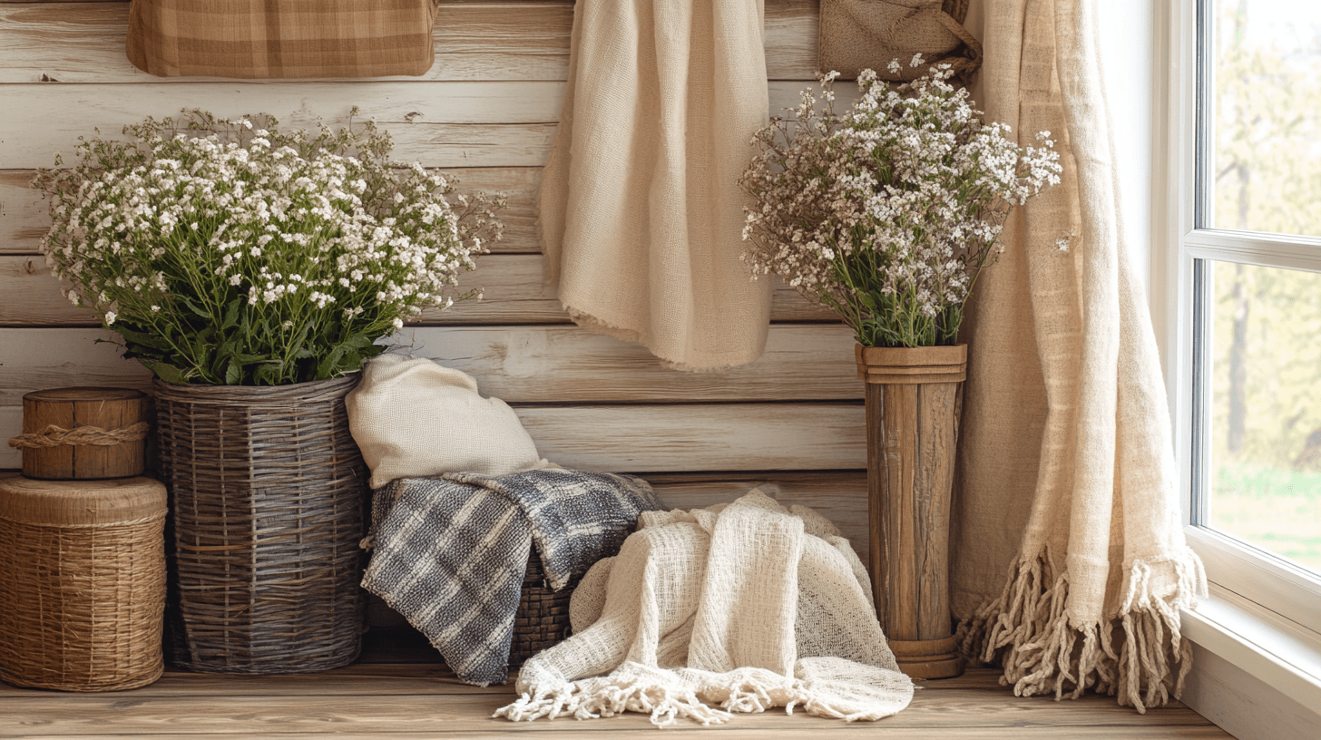 Decorazione in stile country: Aggiungere accenti naturali