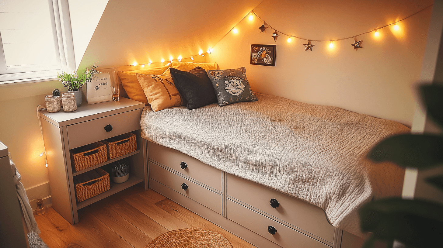 Piccola camera da letto: funzionalità e comfort in miniatura