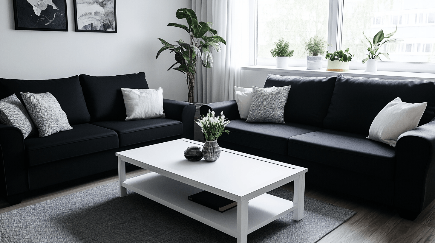 Mobili in bianco e nero: dare accenti eleganti