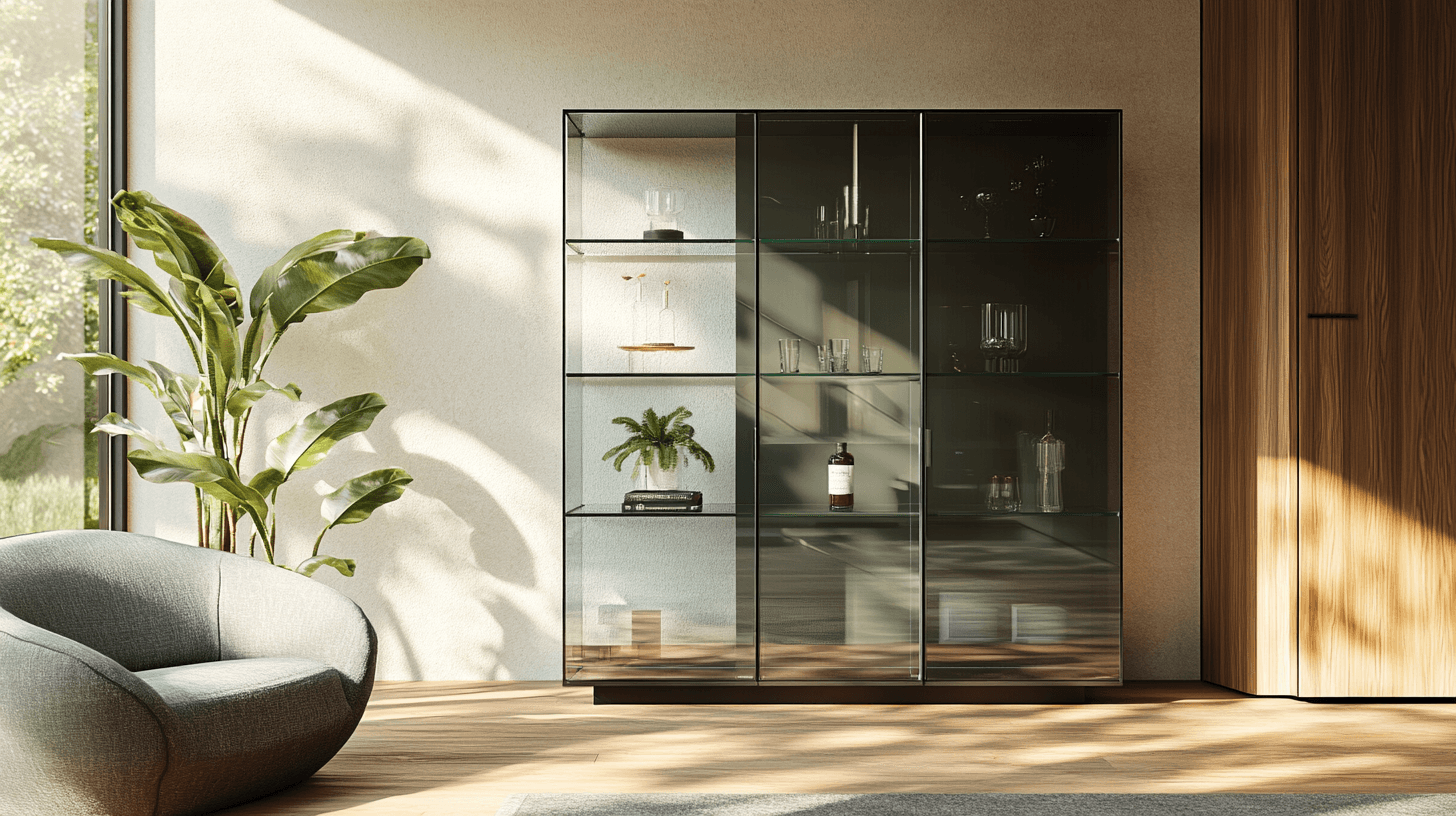 Integrazione di vetrine in vetro nel tuo ambiente domestico