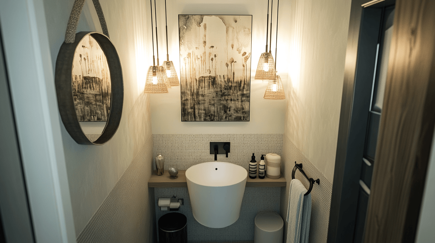 Consigli di decorazione eleganti per piccoli bagni