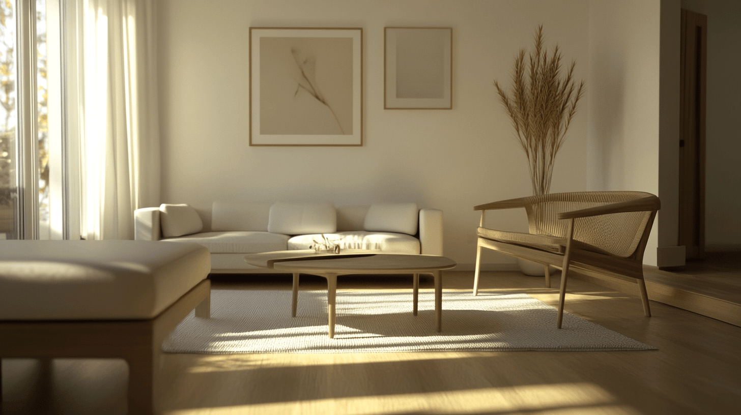 Soggiorno minimalista: Meno è di più