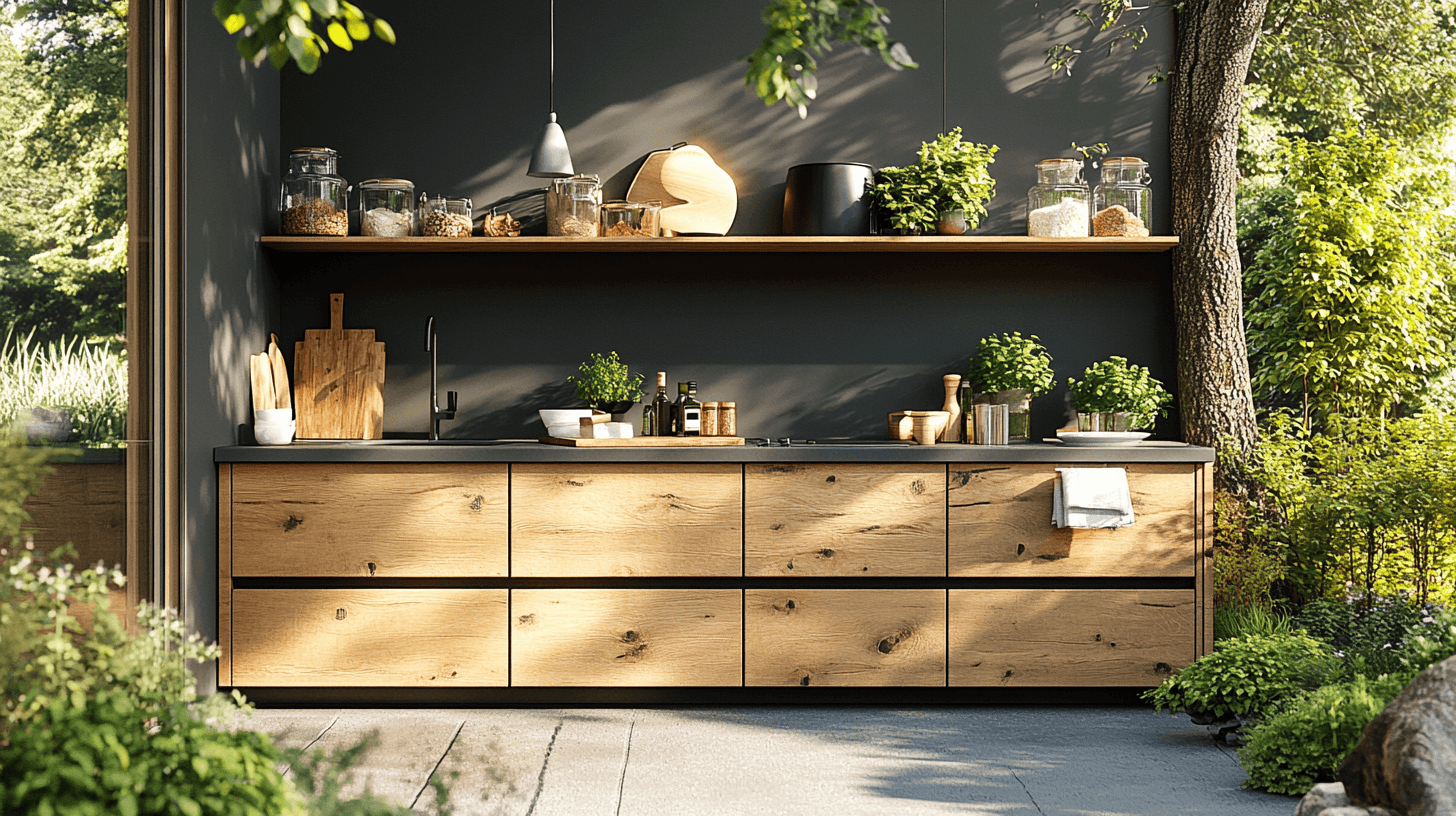 Progettazione e integrazione della cucina all'aperto nel giardino