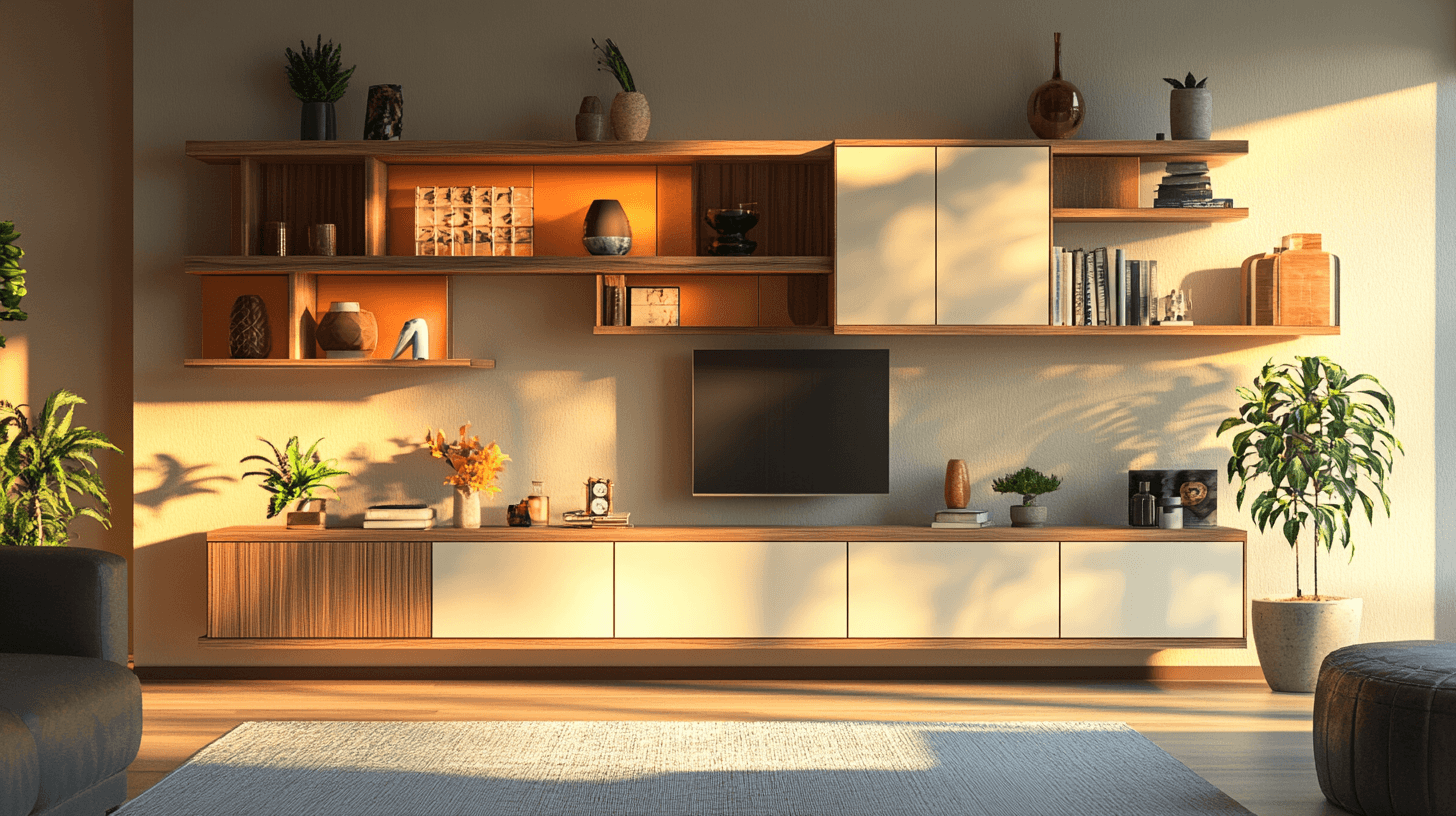 Ordine con stile: Pareti attrezzate per il tuo soggiorno