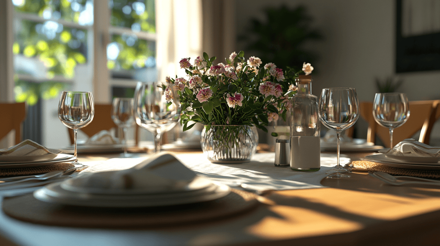 Fiori freschi come decorazione da tavola: così ogni pasto diventa un'esperienza