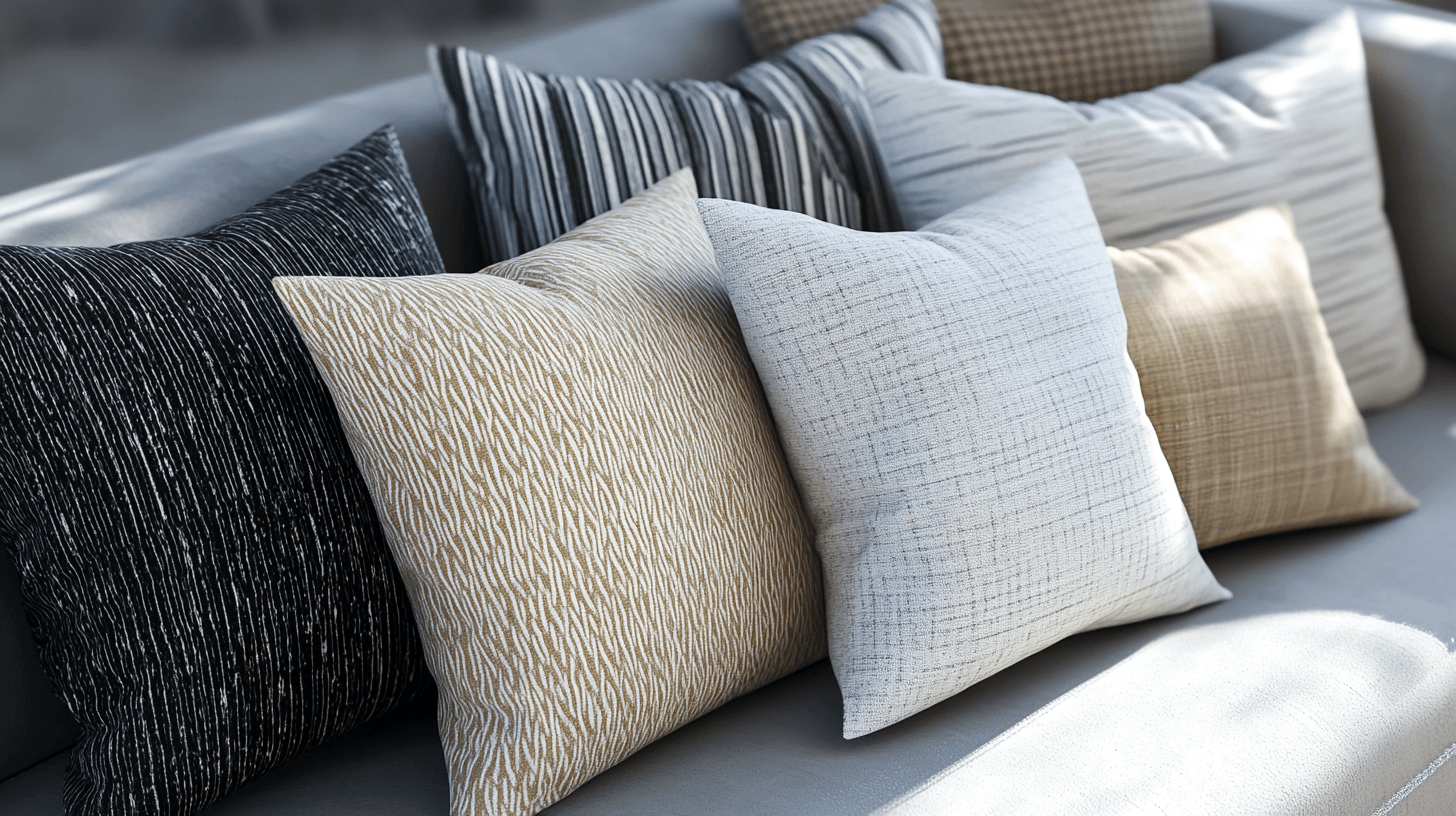 Materiali e texture per cuscini
