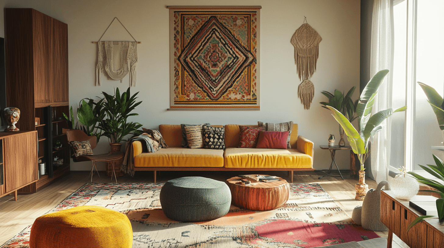 Boho-Mid-Century-Mix: La perfetta rottura di stile