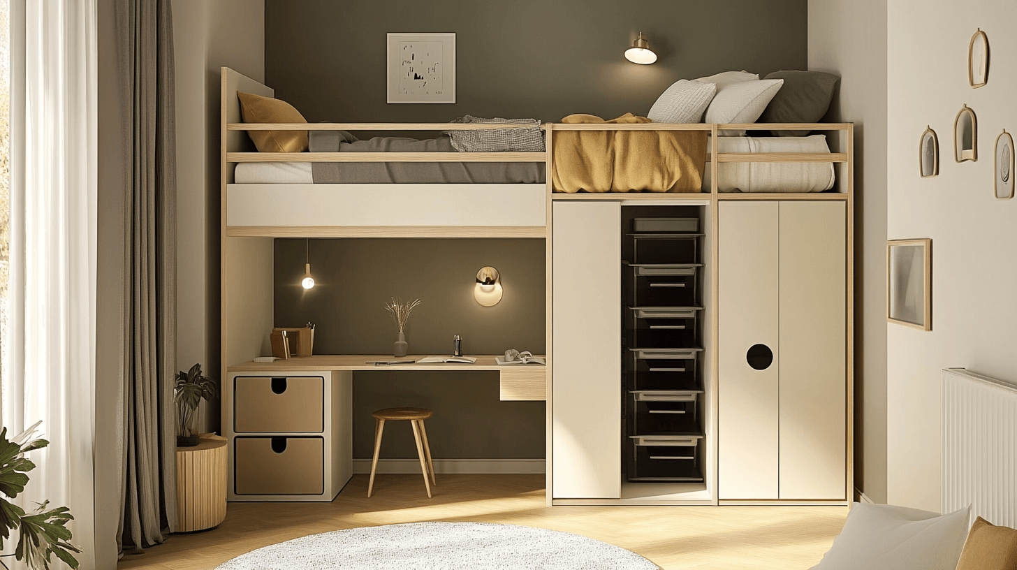 Mobili salvaspazio per piccole camere da letto