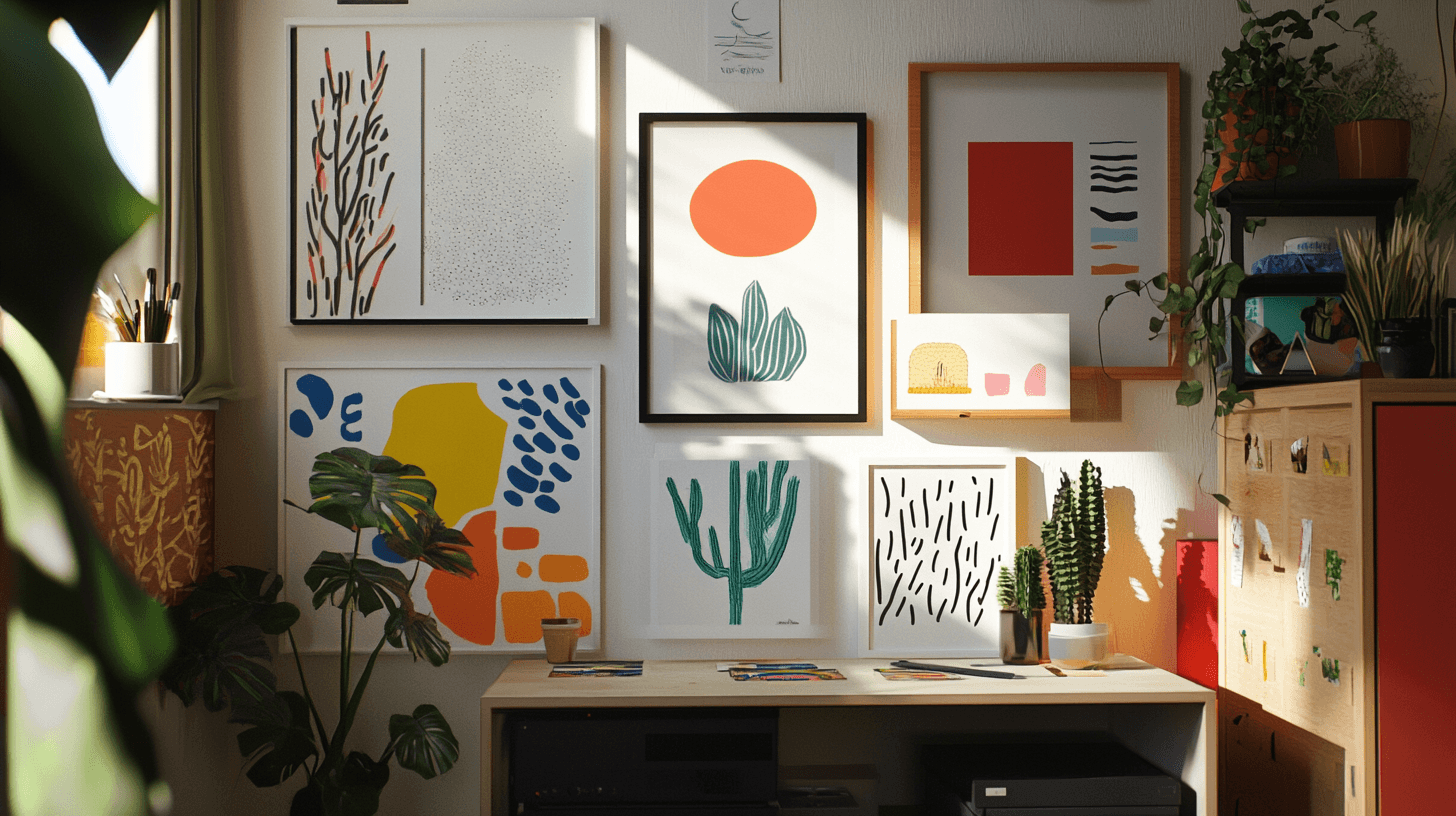 Decorazione e ispirazione nel piccolo atelier