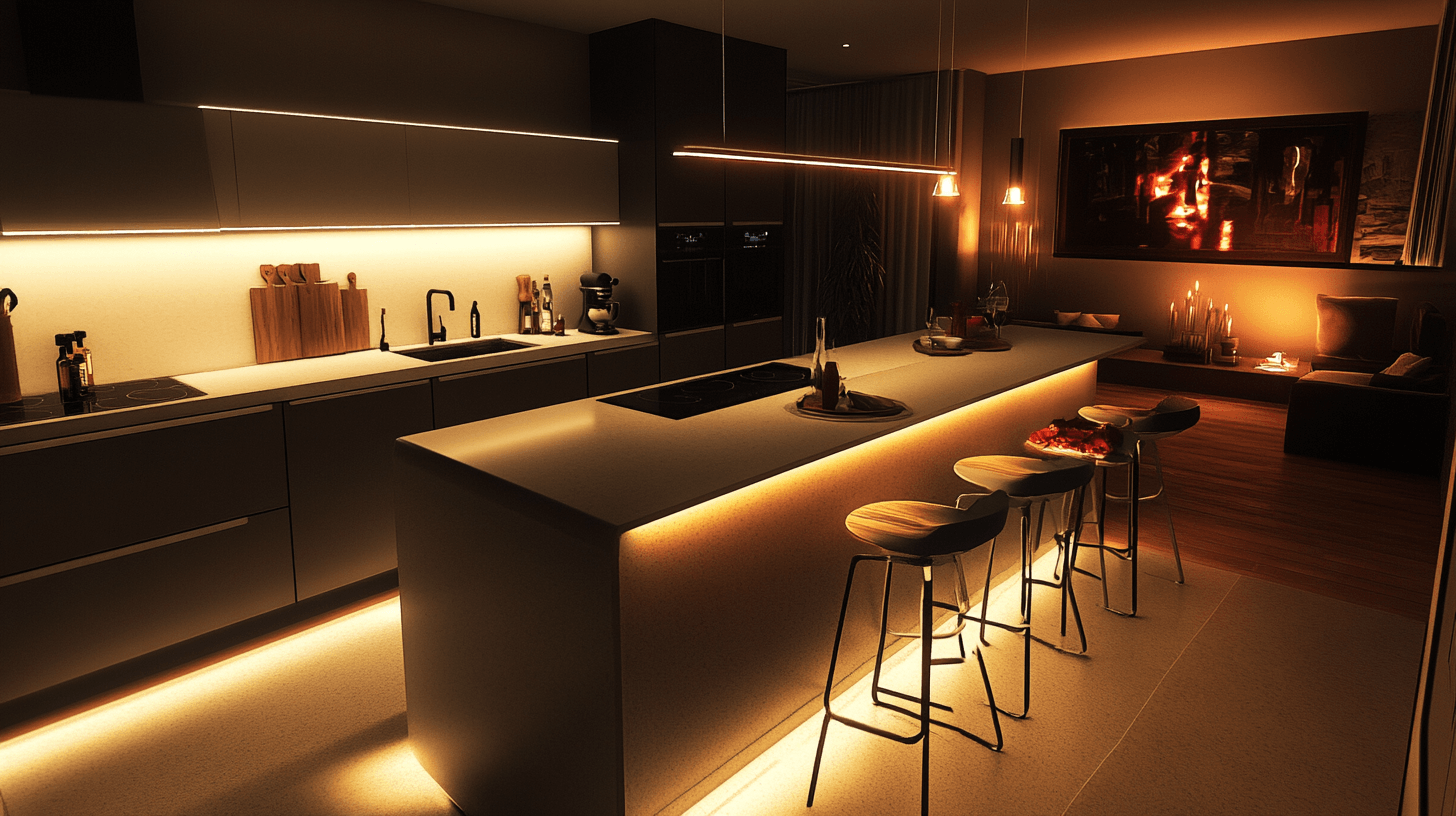 Cucina abitabile con bar integrato: Cucina moderna e convivialità