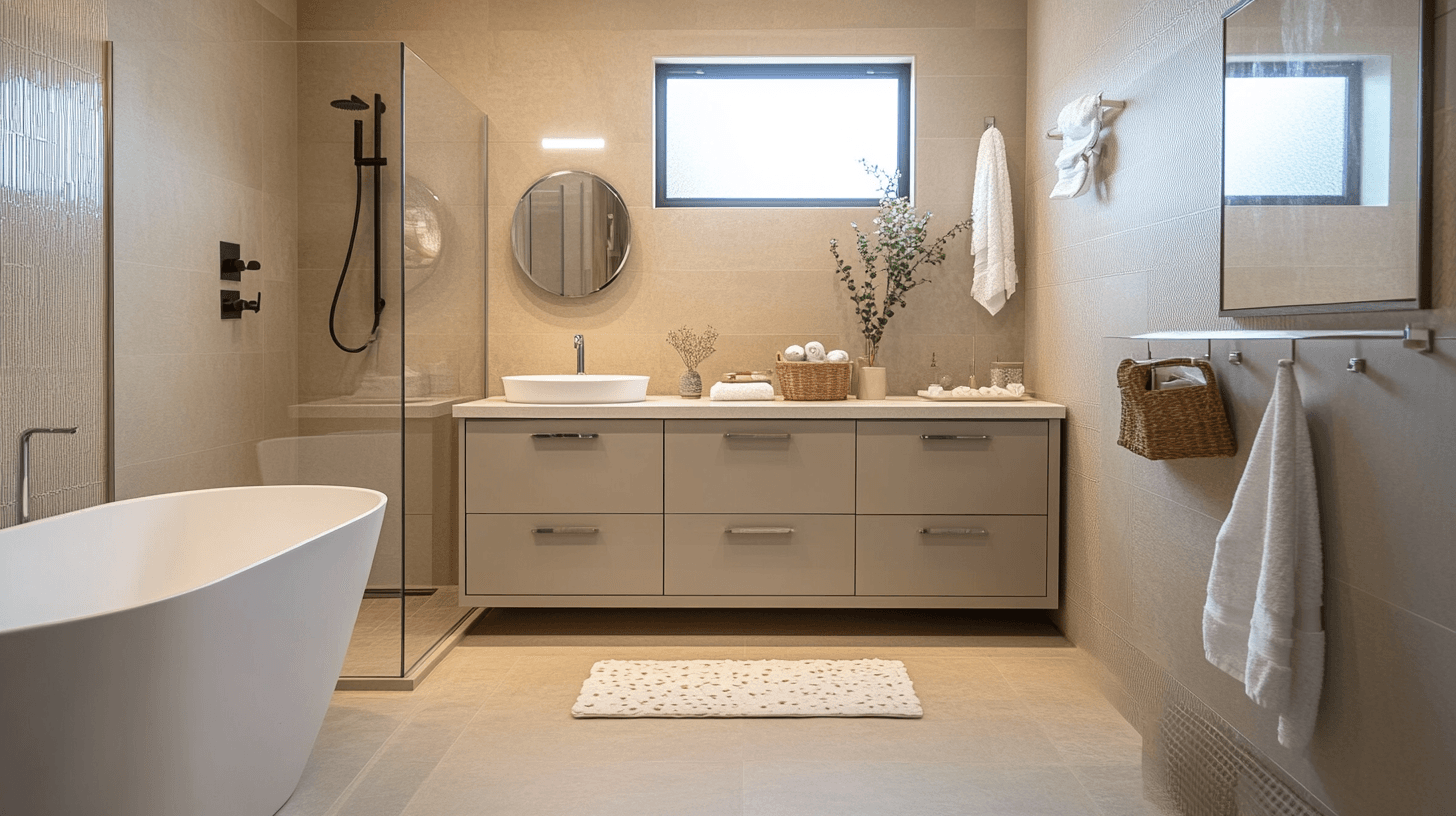 Eleganza nel bagno: armadietti per più spazio di archiviazione