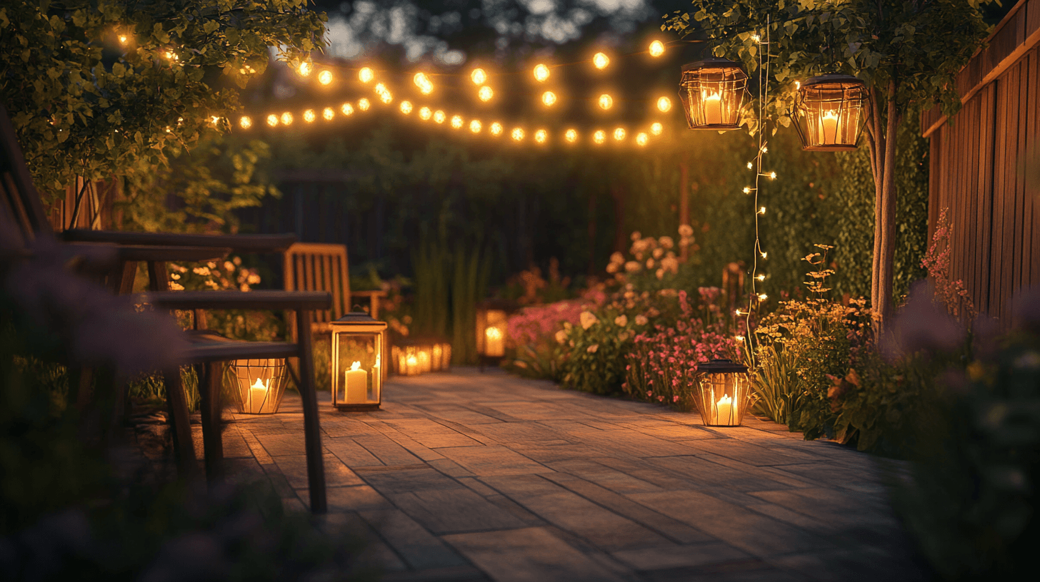 Illuminazione suggestiva per le miti serate estive