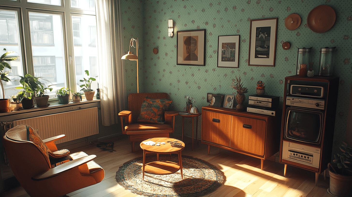 Decorazione in stile Nordic Vintage