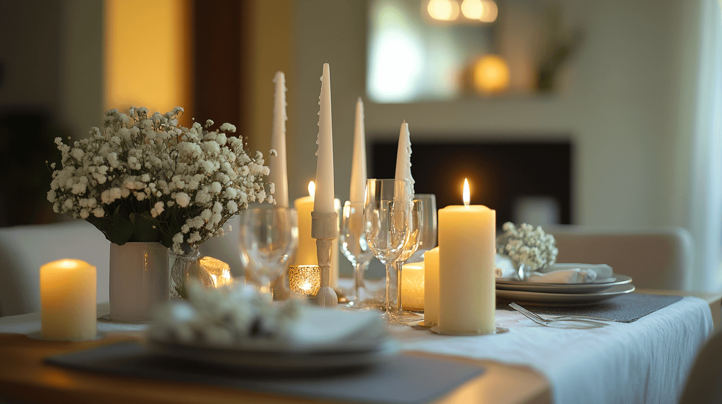 Decorazioni eleganti per la tavola da pranzo: arrangiamenti per pasti condivisi