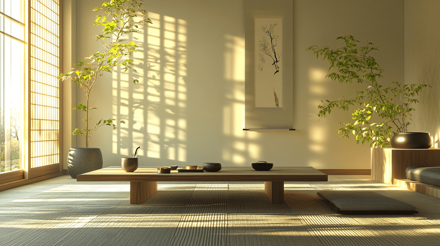 Mobili e decorazioni nel minimalismo Zen