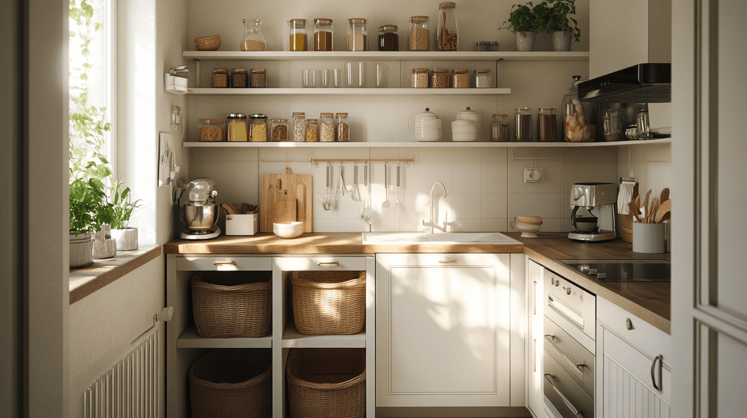 Spazio di archiviazione intelligente: ordine nelle cucine piccole