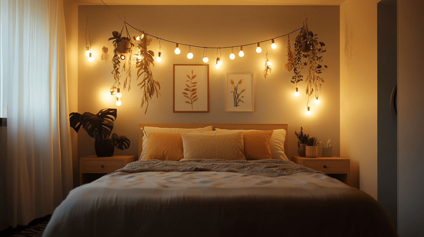 Sogni di camera da letto: Catene luminose per un'atmosfera rilassante